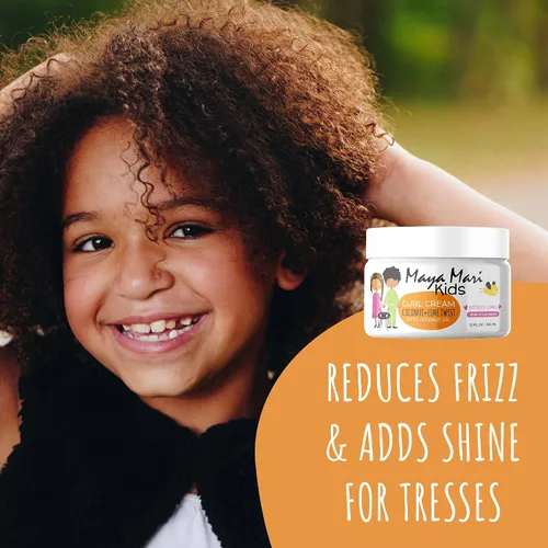 Miniatura 4 de Maya Mari Acondicionador y crema para rizos para niños Juego de tratamiento desenredante y alisador para el cabello Productos para el cabello