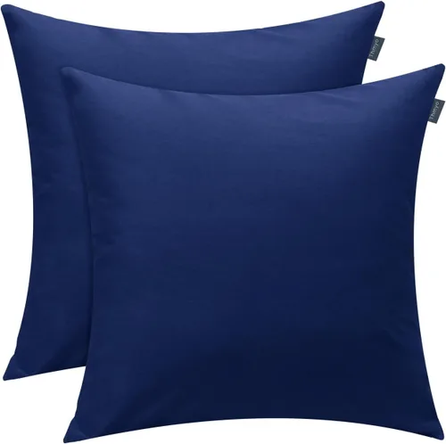 Miniatura 54 de Thmyo - Paquete de 2 fundas de almohada de algodón sólido decorativas cuadradas, fundas de almohada DIY, fundas de almohada en blanco