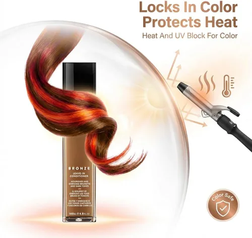 Miniatura 6 de Acondicionador sin enjuague, PRISM BRONZE - 140 ML - Acondicionador natural sin enjuague para cabello teñido - Sin sulfatos ni parabenos