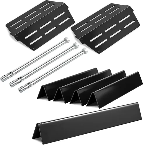 62752 quemador de parrilla 7620 7621 Barras aromatizantes 65505 Piezas de repuesto para Weber Genesis Grill Parts 300 Series con control frontal