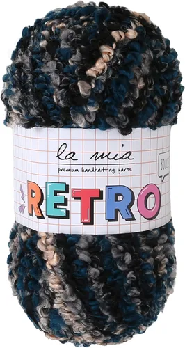 Miniatura 11 de 1 Skein La Mia - Ovillo de lana rizado retro esponjoso para tejer y hacer ganchillo, 80% acrílico, 3.53 oz (3.5 onzas) / 328.1 ft (109 yardas)