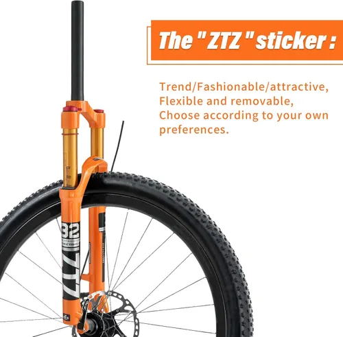 Miniatura 4 de Horquilla de suspensión neumática MTB de 26/27.5/29 pulgadas, viaje de 4.724 in, tubo recto de 1 1/8, QR 0.354 in* 3.937 in, bloqueo manual/remoto