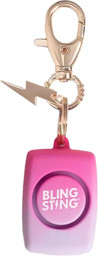 BLINGSTING Mini alarma de seguridad personal para mujer, alarma de autodefensa de 125 decibelios con luz LED y clip para llavero Ombre