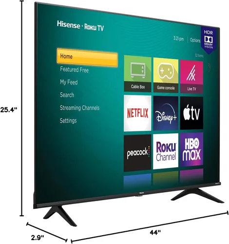Miniatura 12 de Hisense Smart Roku TV Class R6 Series 4K UHD de 50 pulgadas con compatibilidad con Alexa, Dolby Vision HDR, sonido DTS Studio, modo de juego