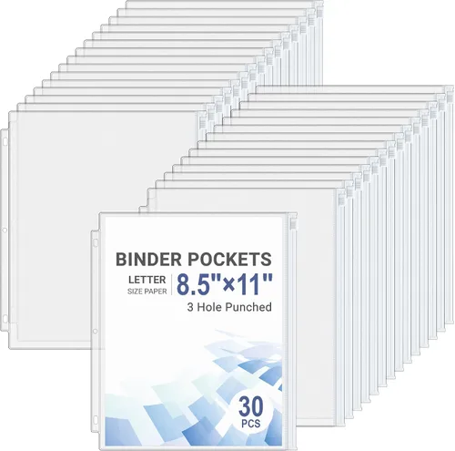 Miniatura 13 de Antner 20 piezas de bolsillos para carpeta A5 con 6 agujeros, insertos para planificador de presupuesto, sobres para rellenar con efectivo