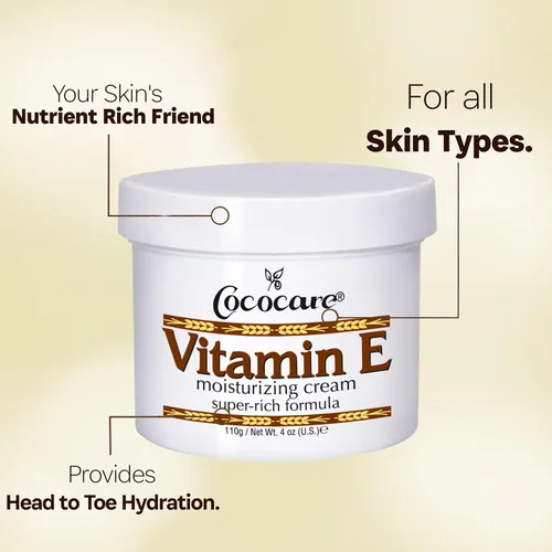 Miniatura 3 de Cococare Crema hidratante de fórmula súper rica con vitamina E - Hidratante de piel de alta potencia - 4 onzas