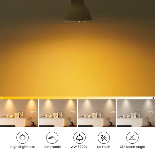 Miniatura 3 de Lustaled Bombilla LED MR11 GU4.0 de 12 V 3 W G4/GU4/GZ4 con base bi-pin LED Spot Light Low Voltage MR11 bombillas de paisaje 25W equivalente a