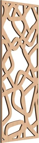 Miniatura 164 de Acme Paneles de pared decorativos de madera con calado, 9 3/8 pulgadas de ancho x 24 3/8 pulgadas de alto x 1/4 de alto, roble rojo