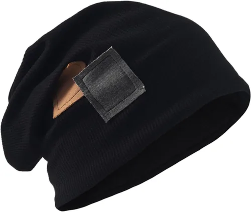 Miniatura 51 de FORBUSITE Gorro de punto largo holgado para hombre para verano e invierno, de gran