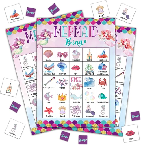 Miniatura 6 de Juego de fiesta pirata - Tarjetas de bingo para adultos, 24 jugadores