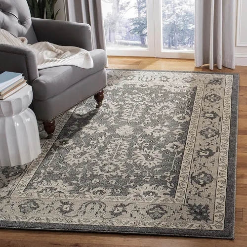 SAFAVIEH Carmel Collection - Alfombra de área de 5.1 x 7.6 pies, diseño oriental, no desprende pelusa y fácil cuidado, ideal para zonas de alto