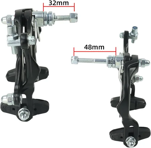 Miniatura 3 de FOMTOR Juego de pinzas de freno C para bicicleta, freno trasero y delantero, aleación de aluminio, freno lateral para MTB, bicicleta de montaña