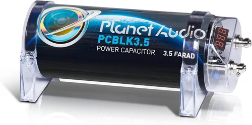 Miniatura 6 de Planet Audio PC10F Condensador para coche - 10 Farad, almacenamiento de energía, mejora del bajo del estéreo, tonos de advertencia, medidor