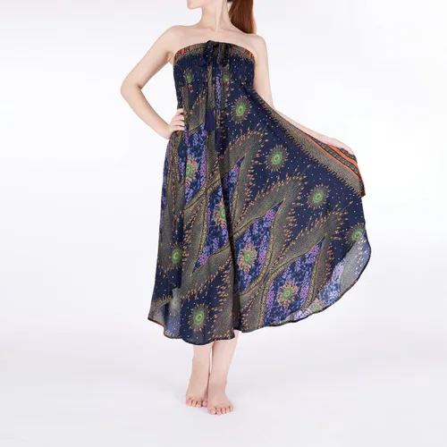 Miniatura 2 de Lannaclothesdesign - Falda larga para mujer de estilo bohemio, gitano, hippie, ropa de falda boho