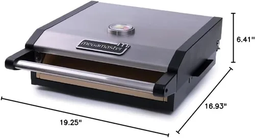 Miniatura 9 de Megamaster Horno portátil de propano para pizza, accesorio perfecto para asar y cocinar al aire libre, barbacoas, portón trasero, campamento