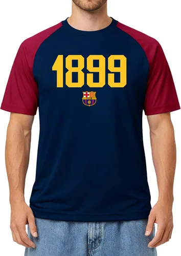 Miniatura 8 de Icon Sports Camiseta con licencia oficial del FC Barcelona para el Día del Juego, unisex para adultos Fcb101pf-borgoña
