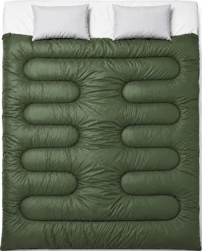 Miniatura 16 de MalloMe Sacos de dormir para adultos para clima frío y cálido, saco de dormir para mochileros para niños de 10 a 12 años, niñas, niños, ligeros