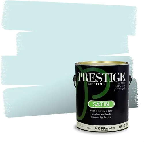 Miniatura 1565 de Pintura Exterior + imprimación PRESTIGE, todo-en-uno, 1 galón, acabado mate, color comparable al Valspar* Royal Gray* VS151-Gris real