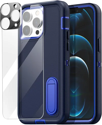 Miniatura 20 de AICase Funda para iPhone 12 Pro Max (6.7"), resistente protección contra caídas, cuerpo completo, a prueba de golpes, a prueba de polvo, protección