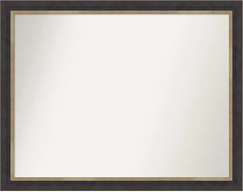 Miniatura 295 de Amanti Art Espejo personalizado, espejo de baño negro Astor, espejo de pared o espejo de tocador de baño sobre el fregadero (25 x 25 pulgadas)