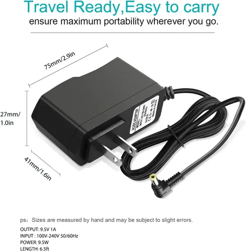 Miniatura 5 de Adaptador de corriente de teclado Casio de 9.5 V CC - Compatible con teclados Casio: ADE95100LU, LK-135, WK-225, CTK-2500, CTK-2400, CTK-2550