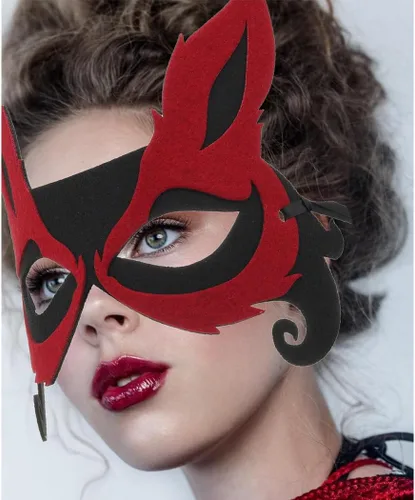 Máscara de media cara de zorro sexy para adultos y niños, máscara de Halloween, anfitrión, banquete, fiesta, máscara facial para fiesta de máscaras