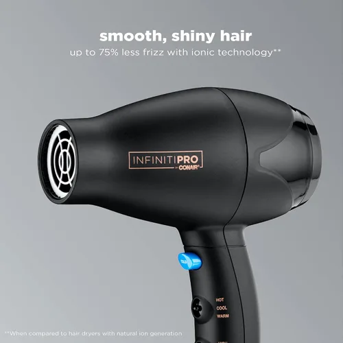 Miniatura 4 de INFINITIPRO by Conair - Secador de pelo de viaje, potente mini compacto, ligero, profesional con motor de CA (paquete de 4)