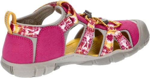 Miniatura 7 de KEEN Sandalia unisex Seacamp 2 CNX con punta cerrada para niños, MultiKeen Yellow, 6 Big Kid