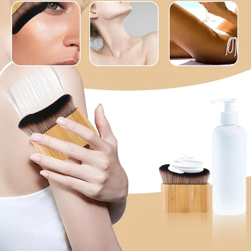 Miniatura 6 de Cepillo autobronceador, cepillo de mezcla aplicador autobronceador para bronceado de belleza, maquillaje en aerosol, mezcla de bronceado, cepillos
