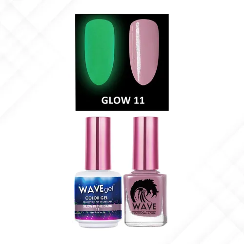 Miniatura 22 de Wavegel WAVEGEL - Juego de gel y esmalte de uñas a juego - Brilla en la oscuridad - # 01