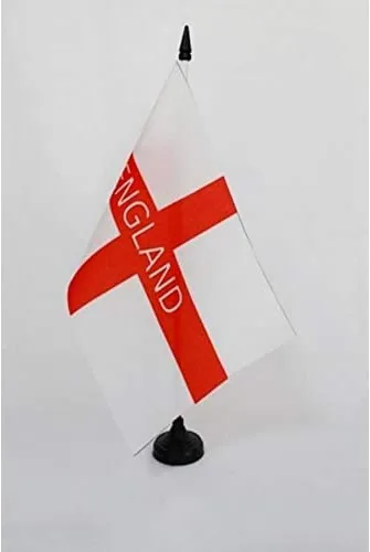 Miniatura 53 de Bandera de mesa de Andalucía 4'' x 6'' - Bandera de escritorio de la región española de Andalucía 5.9 x 3.9 in - Barra y base de plástico negro - AZ