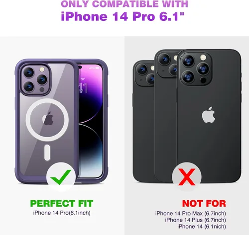 Miniatura 507 de Diaclara Funda diseñada para iPhone 16, mejorada [protección completa de la cámara], carcasa resistente de cuerpo completo con protector de pantalla