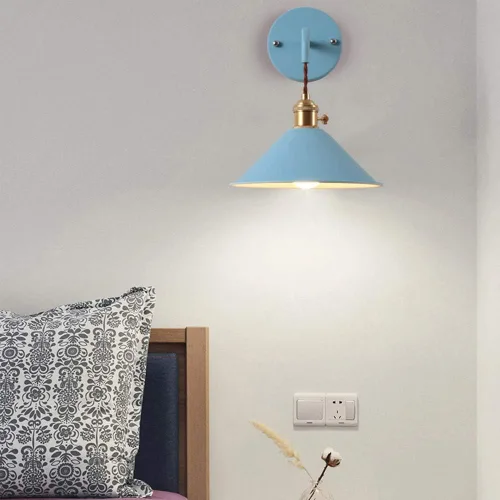 Miniatura 4 de Mengjay -Apliques de pared vintage, lámpara de pared industrial Edison E26, iluminación de pared retro para interiores, lámparas de pared LED