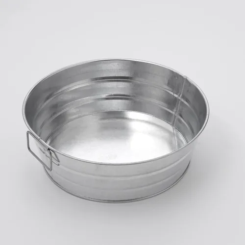 Miniatura 5 de American Metalcraft MTUB63 Tina galvanizada natural con mango lateral - 27 oz, 6 pulgadas