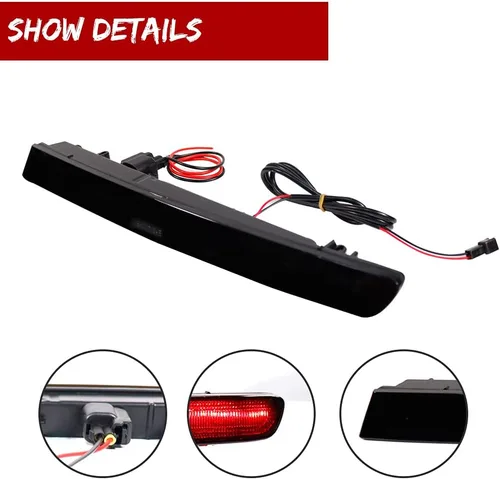 Miniatura 3 de luces LED de reflector de parachoques completas con lente ahumada Compatible con Ford Explorer 2011 2012 2013 2014 2015 - Funcionan como luces