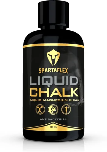 SpartaFlex Tiza líquida profesional de 8.5 fl oz para levantamiento de pesas, escalada en roca, gimnasia, tiza de levantamiento de pesas, tiza de