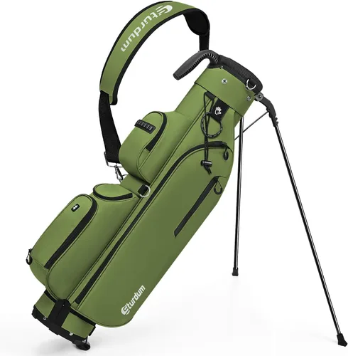 Bolsa de golf con soporte, ligera, Par 3, con divisores de 3 vías, Oxford 900D resistente a la intemperie, 1.7kg, compacta pero espaciosa, para