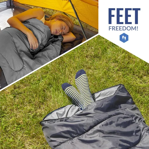 Miniatura 8 de VENTURE 4TH Saco de dormir para mochileros – XXL, tamaños dobles e individuales – Saco de dormir ligero para clima cálido y frío para adultos, niños