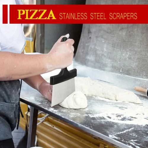 Miniatura 7 de Espátula de pizza de aluminio anodizado duro de 12 pulgadas, juego de 6 utensilios comerciales para horno de pizza, cáscara de pizza para hornos