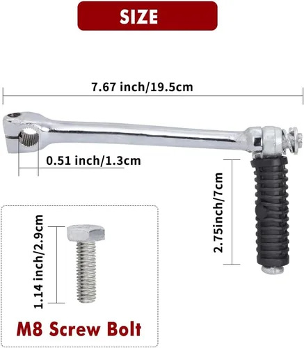 Miniatura 5 de motoparty Palanca de arranque Kickstart, para Honda Z50 Mini Trail C70 CT70 SL70 XL70 CT90 S90 ST90 CS90 CS SL ST CT 70 90 Kick Starter Lever