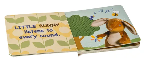 Miniatura 4 de Mary Meyer Leika - Libro de mesa para bebé, 6 x 6 pulgadas, conejito pequeño