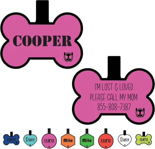 Miniatura 14 de Etiqueta de gato silenciosa de silicona personalizada con 5 líneas de grabado profundo personalizado duradero, etiqueta de identificación de mascota