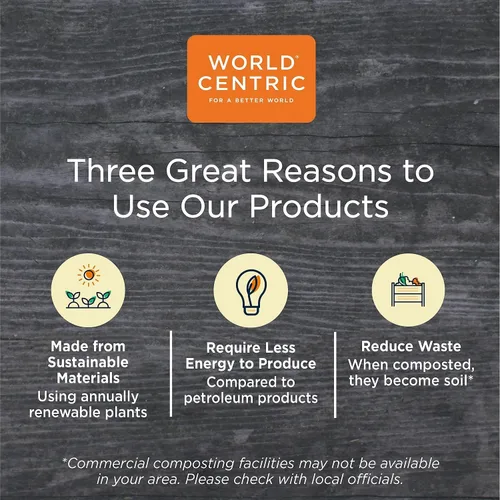 Miniatura 5 de World Centric CP-CS-9Q - Vasos Ingeo 100 % compostables