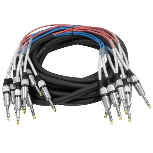Miniatura 12 de Cable Serpiente TRS de 4 Canales de 1/4" - 5 Pies de Largo - Extremos Reparables - Serpiente de Efectos de Audio Profesional para Presentaciones