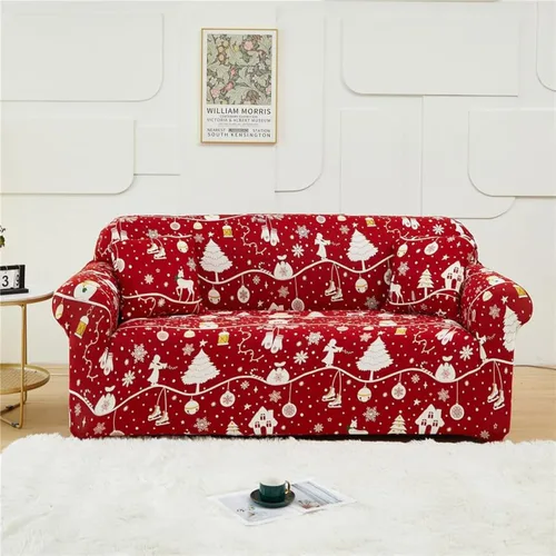 Miniatura 9 de Funda de Sofá Estampada Elástica Fundas de Sofá con Patrón Fundas para Sillón (DCG, Sillón)