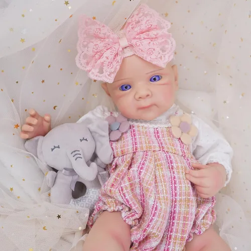 Miniatura 10 de Muñeca de bebé Reborn de 12 pulgadas, muñeca de cuerpo completo de silicona, muñecas de bebé Reborn de silicona de cuerpo completo, recién nacida
