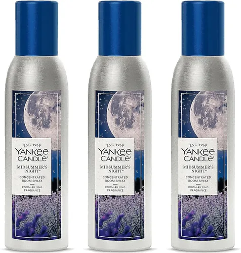 Miniatura 8 de Yankee Candle Ambientador concentrado en aerosol, eliminador de olores para el hogar, baño, corona de otoño, 1.5 onzas (paquete de 3)