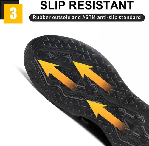 Miniatura 4 de Furuian Zapatos de punta de acero para hombres y mujeres cómodos tenis de acero para hombres zapatos de seguridad zapatos de trabajo antideslizantes