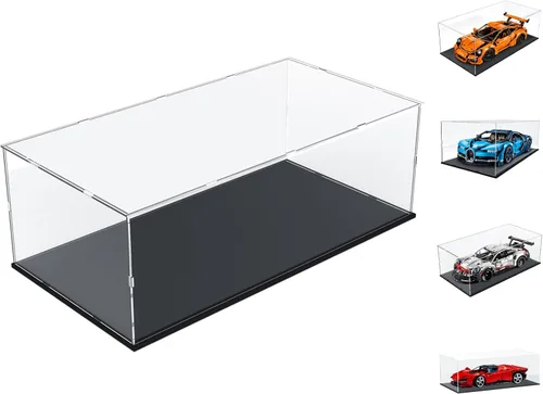 Miniatura 49 de Choowin - Caja de exhibición de acrílico para Lego Car Dodge Charger Batmobile Jazz Quartet - Caja de exhibición de acrílico transparente engrosado