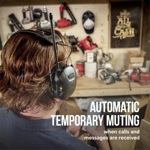 Miniatura 4 de Protector auditivo inalámbrico 3M WorkTunes Connect + AM/FM con tecnología Bluetooth, protección auditiva Bluetooth con una clasificación